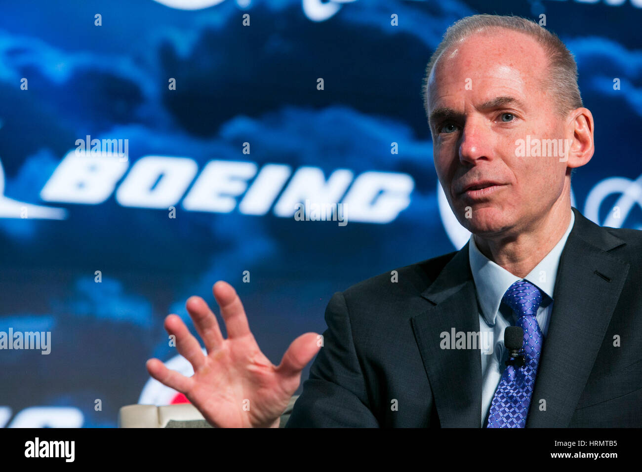 Washington DC, USA. 2nd March 2017. Dennis Muilenburg, Chairman