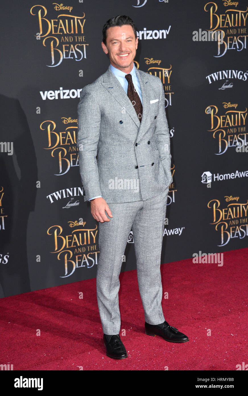 Los Angeles, USA. 02nd Mar, 2017. Actor Luke Evans at the premiere for Disney's 'Beauty and the Beast' at the El Capitan Theatre, Hollywood. Picture Credit: Sarah Stewart/Alamy Live News Stock Photo