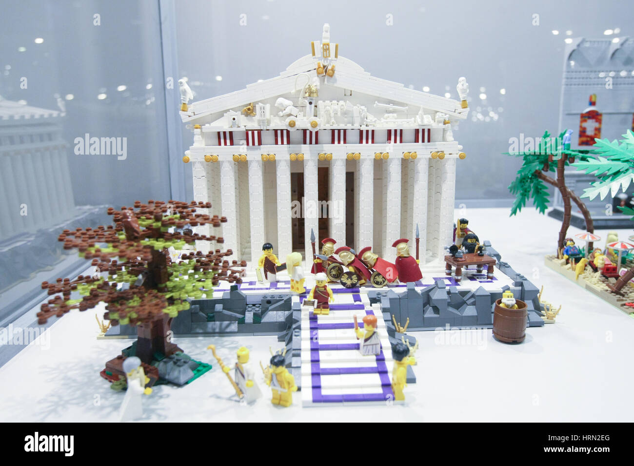 Gdansk, Poland. 03rd Mar, 2017. Ancient Rome scene model made with LEGO  bricks is seen on LEGO bricks exhibition on 3 March 2017 in Galeria  Metropolia in Gdansk, Poland. Credit: Michal Fludra/Alamy