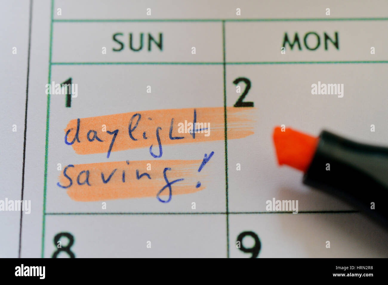 Symbolic picture clock change, Germany, city of Osterode, 03. March