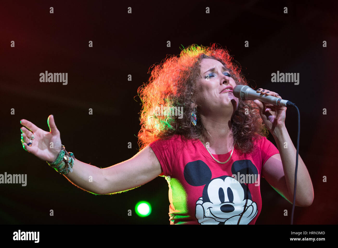 Jakarta, Indonesia. 3rd Mar, 2017. Singer Beate S. Lech performs during the Jakarta International BNI Java Jazz Festival 2017 in Jakarta, Indonesia, March 3, 2017. The Jakarta International BNI Java Jazz Festival is held from March 3 to 5. Credit: Du Yu/Xinhua/Alamy Live News Stock Photo