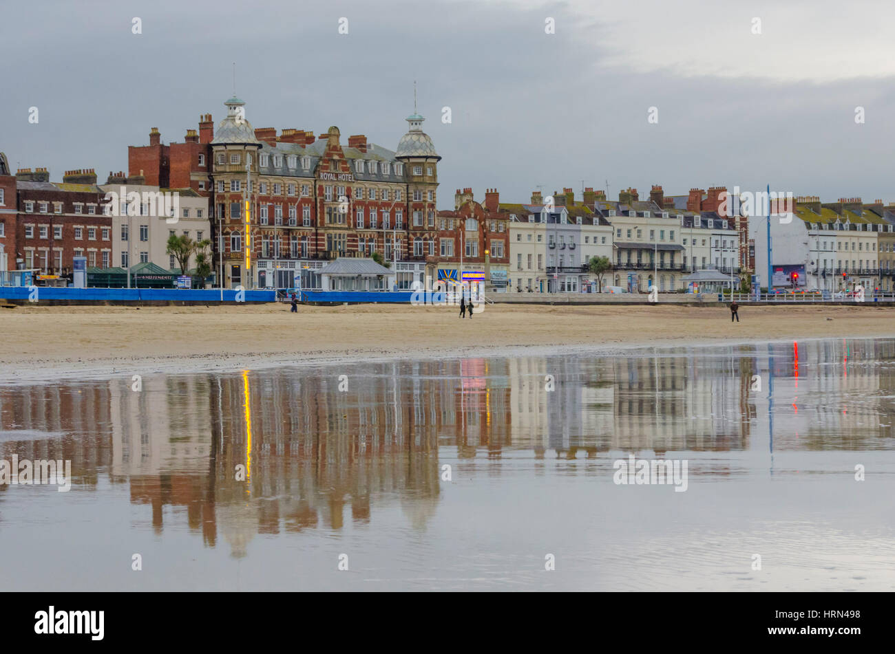 Weymouth, Dorset, UK. 3rd Mar, 2017. UK Weather. The Royal Hotel and