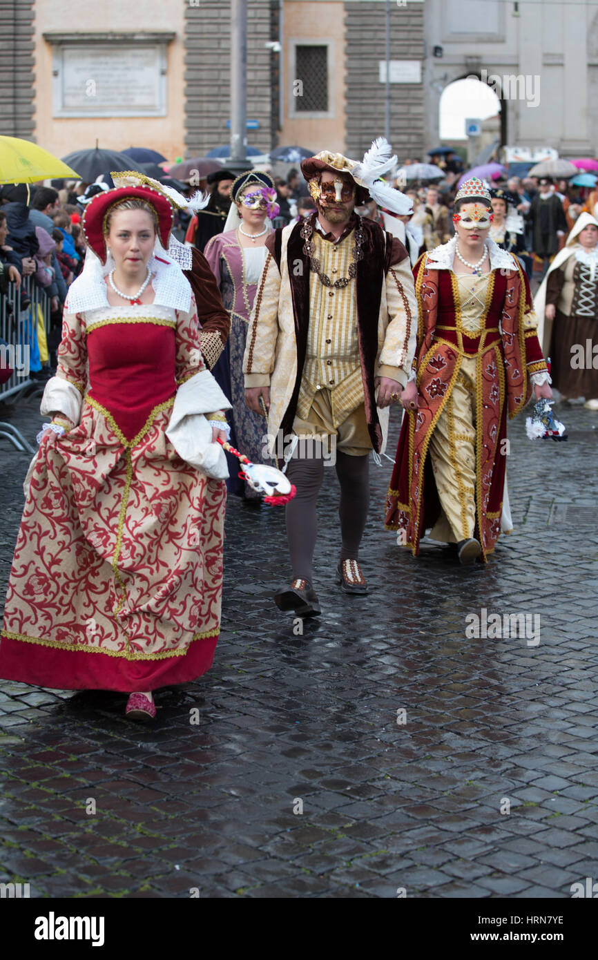 Masked Parade Renaissance The parade Renaissance held in central Rome, at the ninth edition of ...