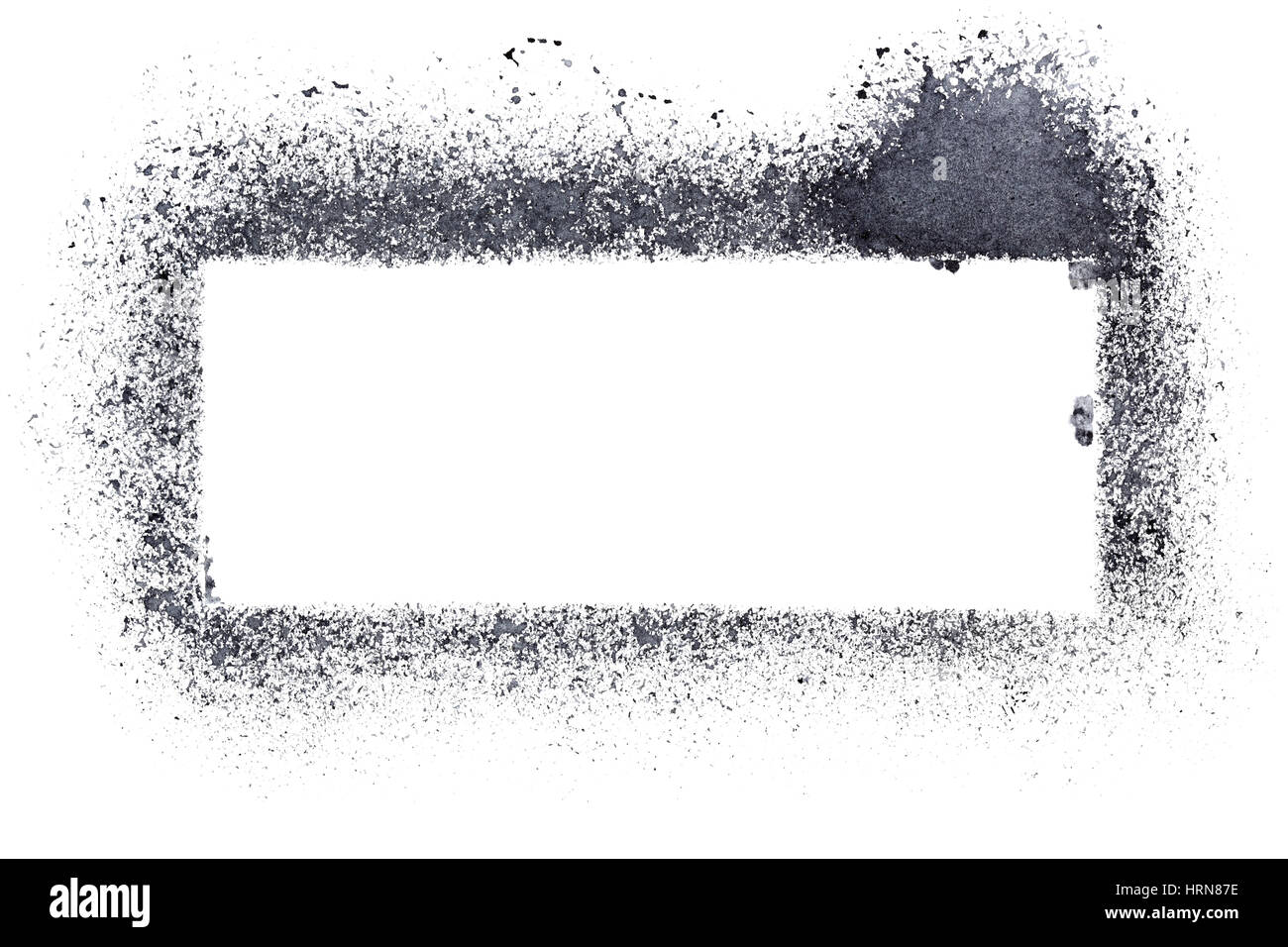 Blank stencil frame isolated on the white background - raster ...