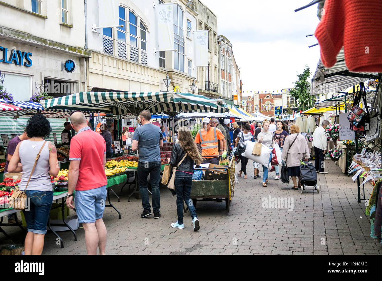 Loughborough market Stock Photo Alamy