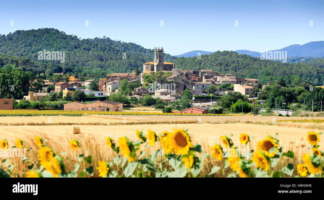 Village of La Pera, Catalonia, Spain Stock Photo