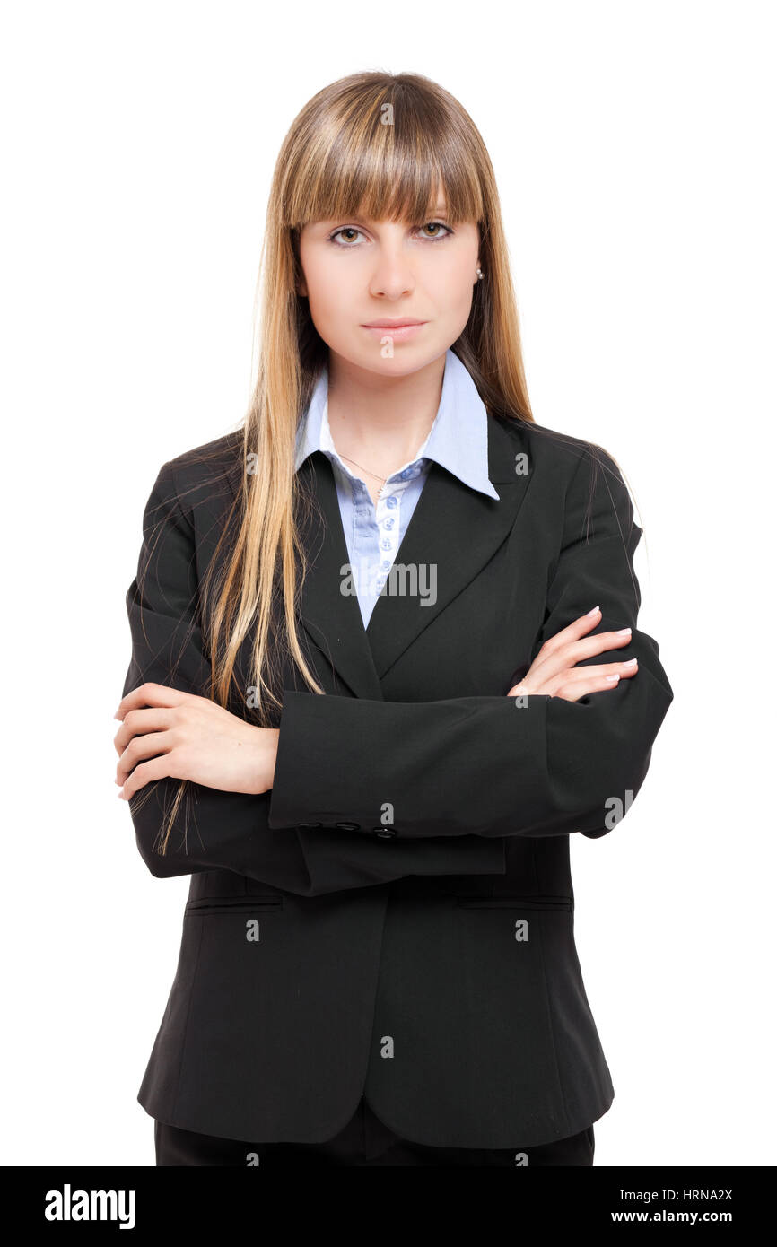 Business woman isolated on white Stock Photo - Alamy