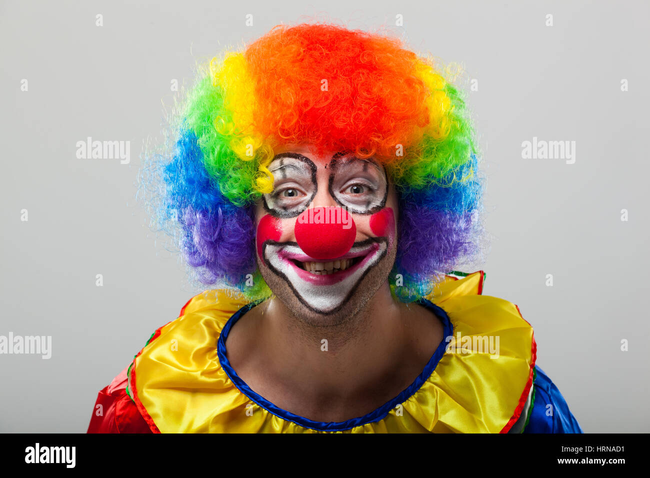 Smiling clown face Stock Photo Alamy