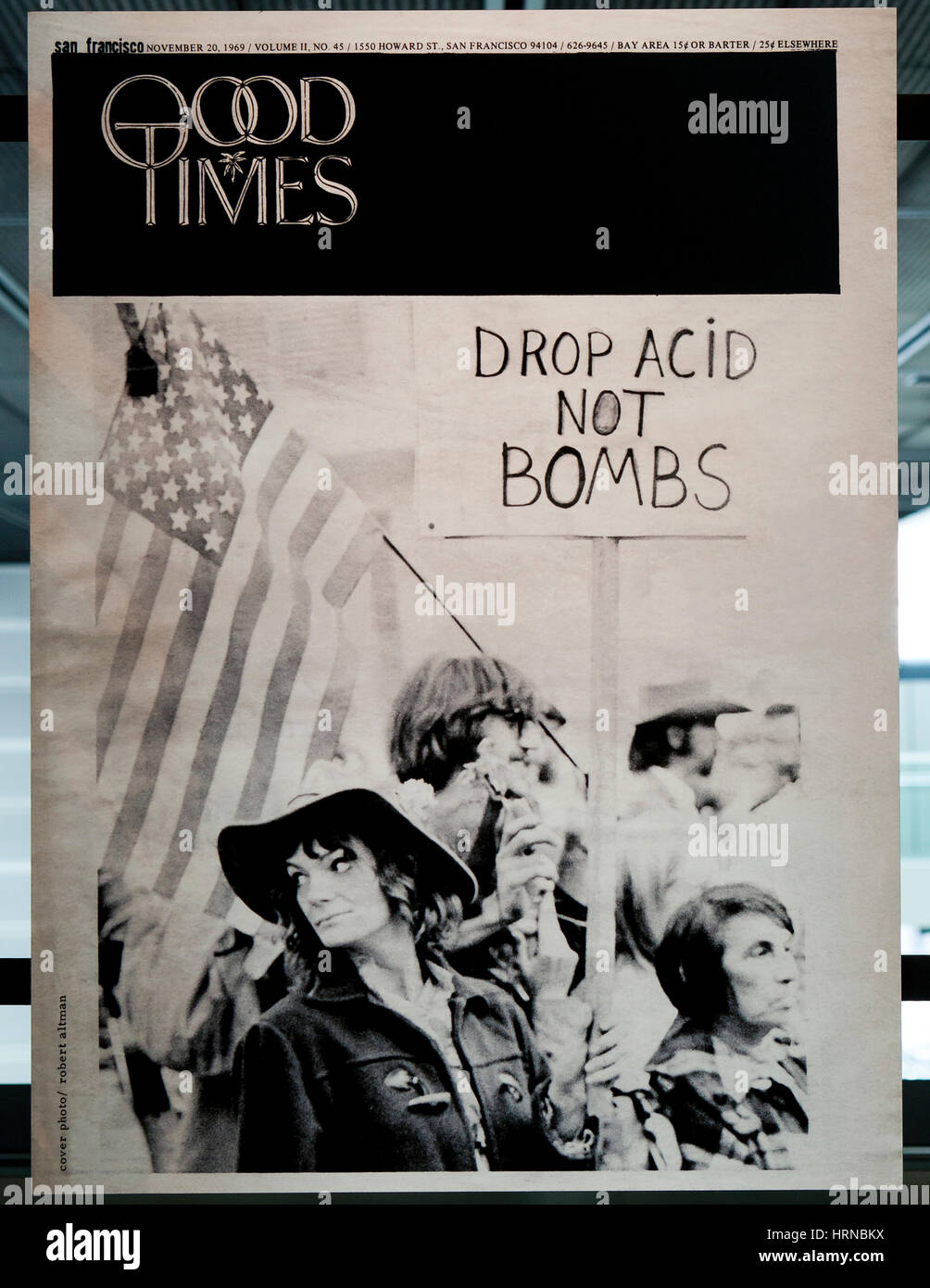Good Times magazine cover, circa 1969 - USA Stock Photo