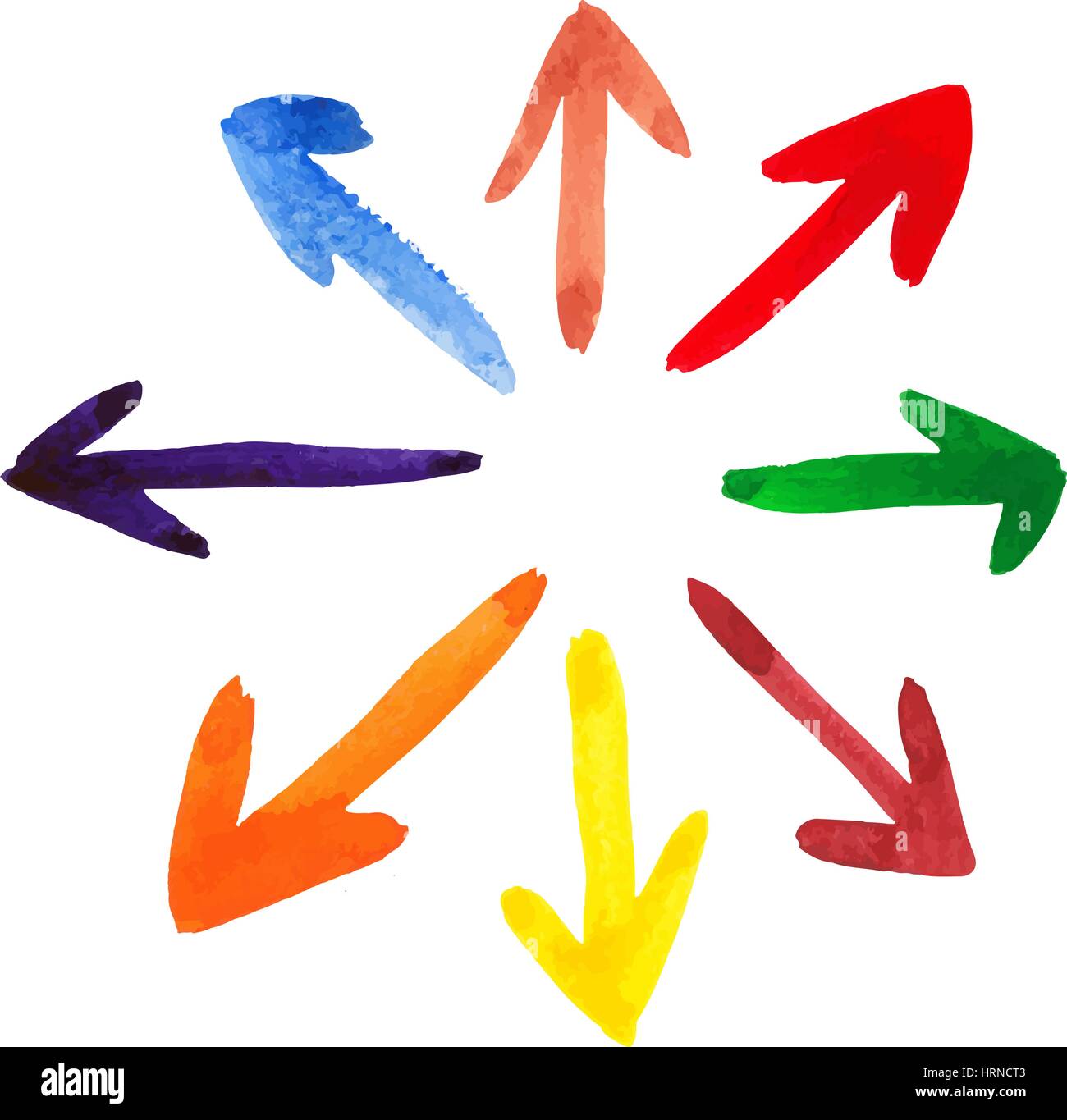 Vector arrows background.Brush stroke Stock Vector Image & Art - Alamy