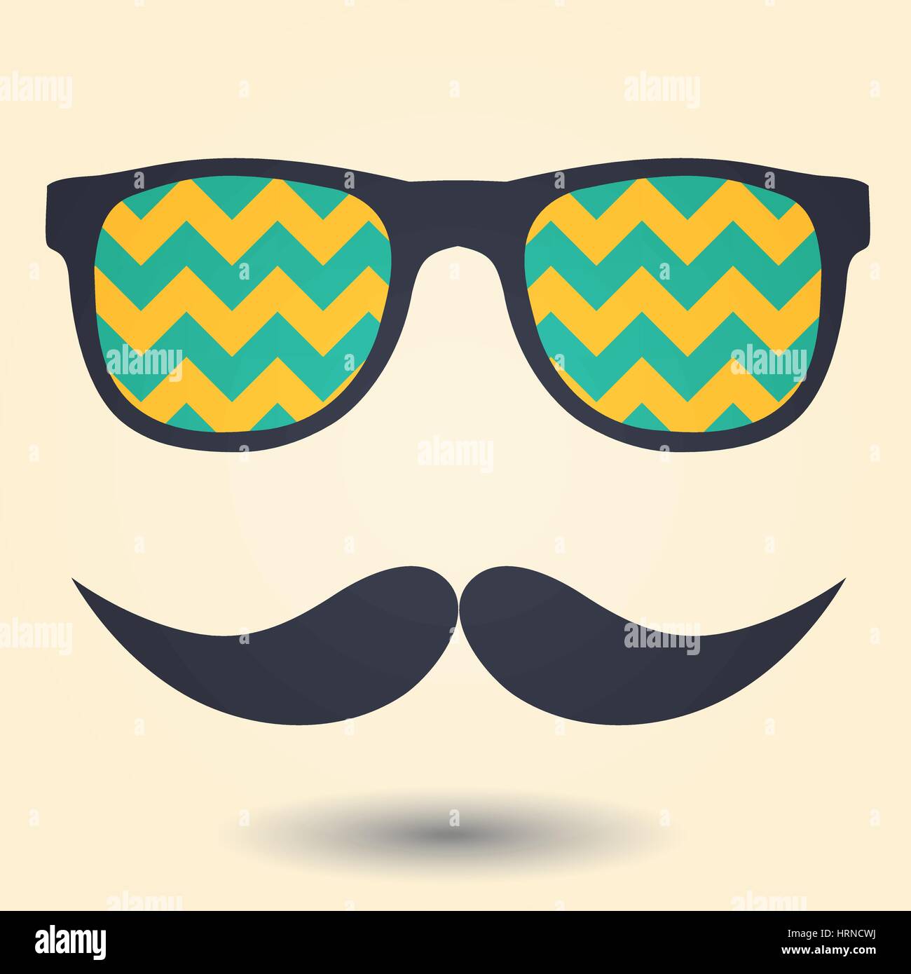 Mustache with glasses hi-res stock photography and images - Alamy