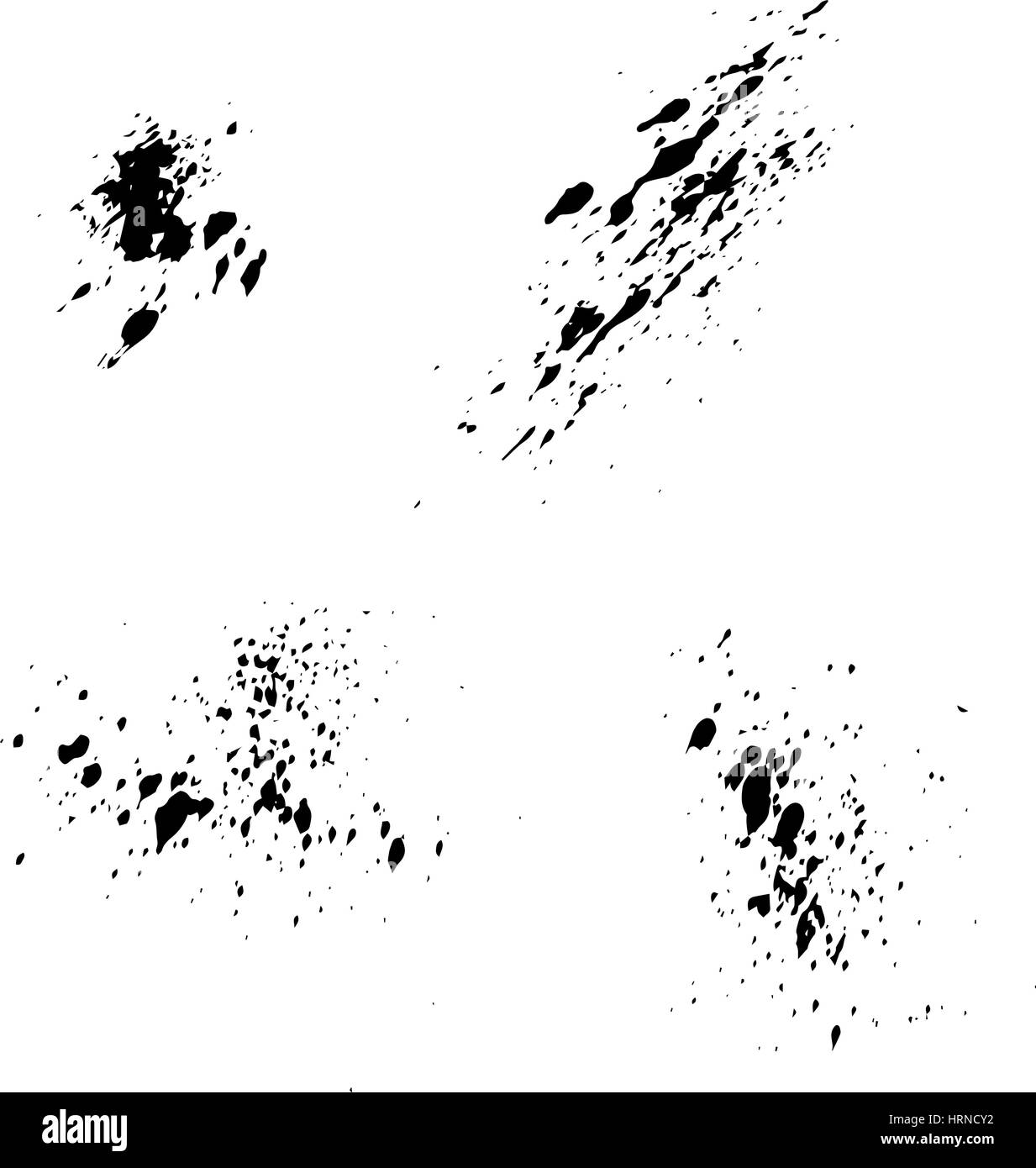 Set of black ink blots splash for grunge Stock Vector Image & Art Alamy
