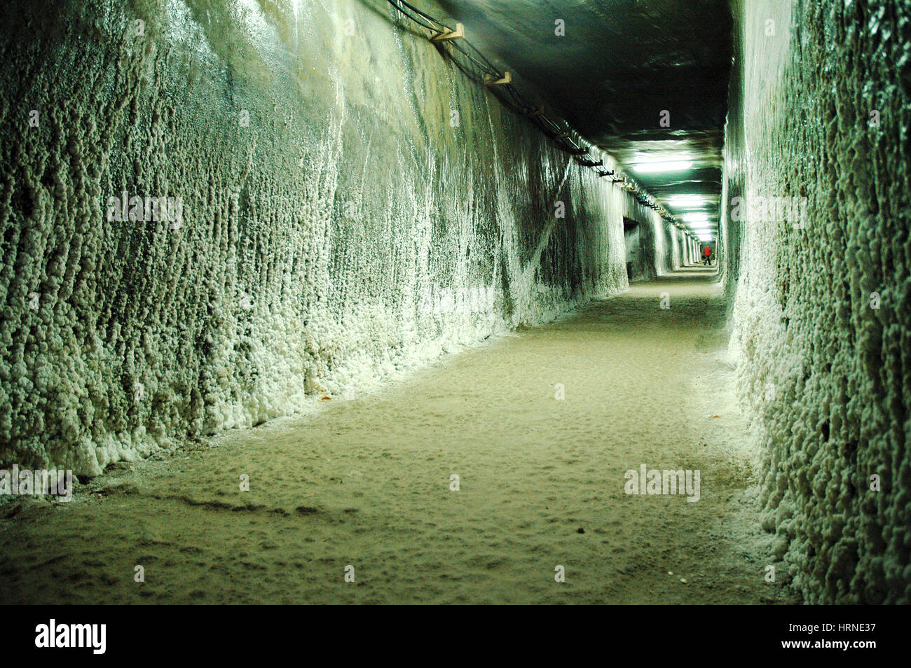 Underground gallery in a salt mine Stock Photo Alamy