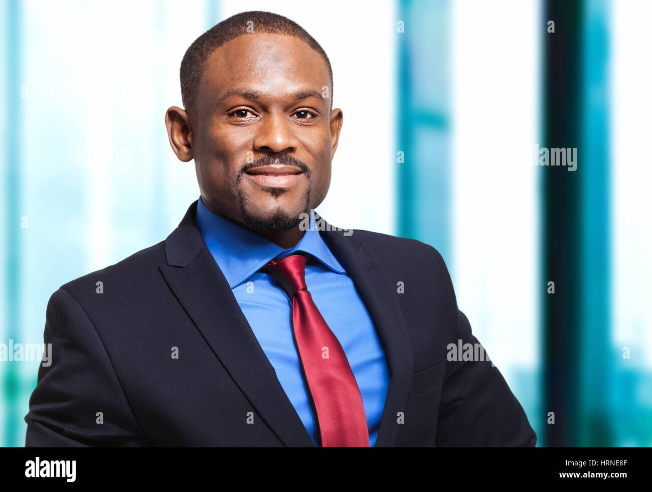 Portrait of an handsome black businessman Stock Photo - Alamy