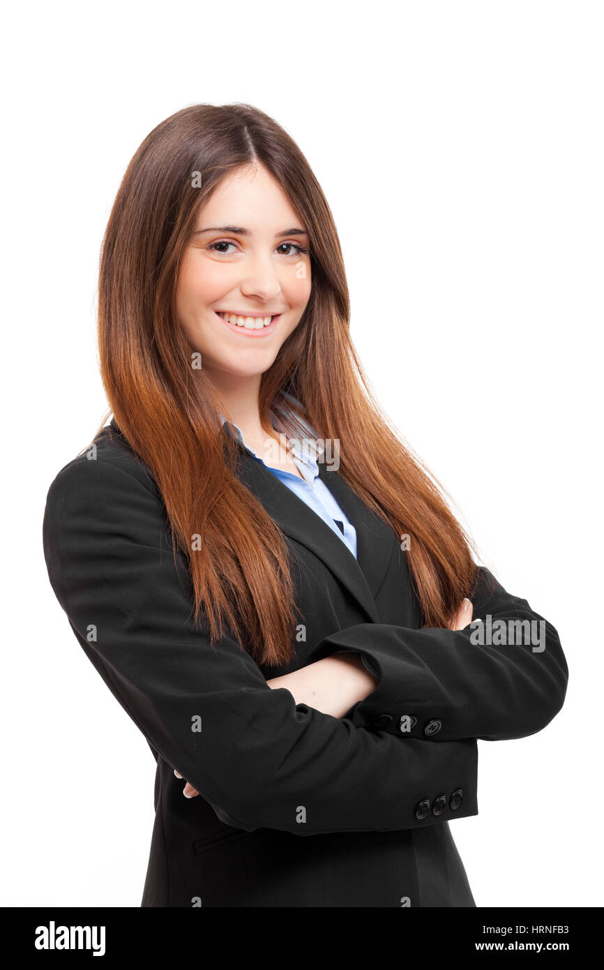 Portrait of a beautiful young business woman Stock Photo - Alamy