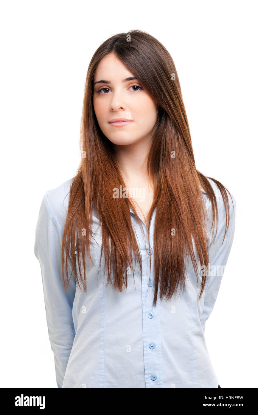 Portrait of a beautiful young woman Stock Photo - Alamy