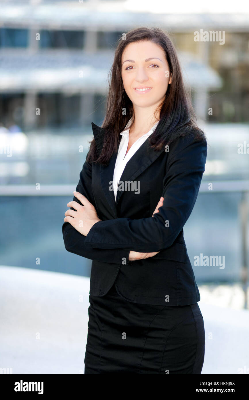 Beautiful female manager outdoor Stock Photo Alamy