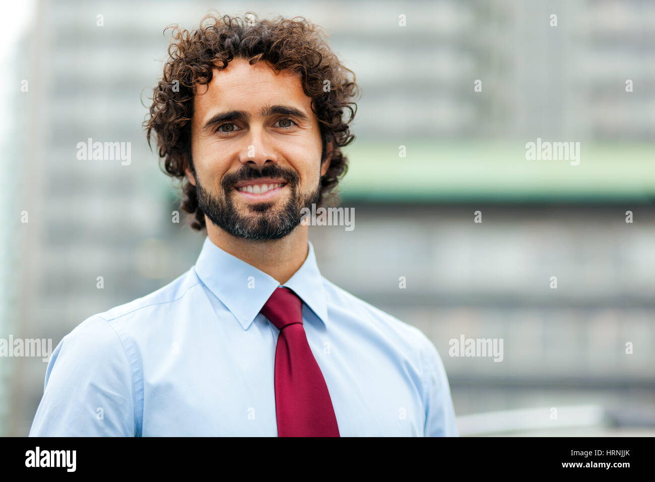 Handsome male manager outdoor Stock Photo Alamy