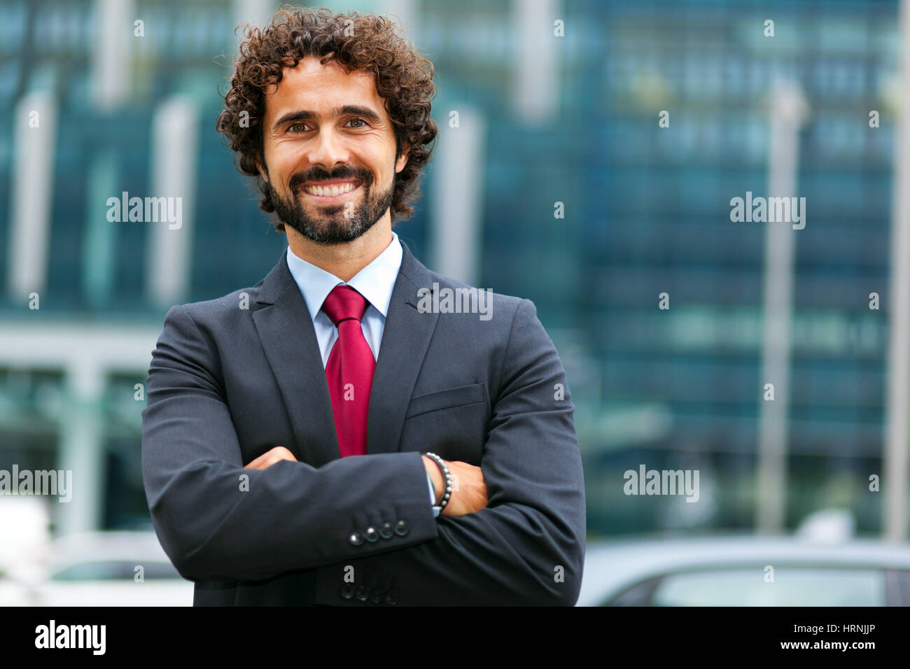 Handsome male manager outdoor Stock Photo Alamy
