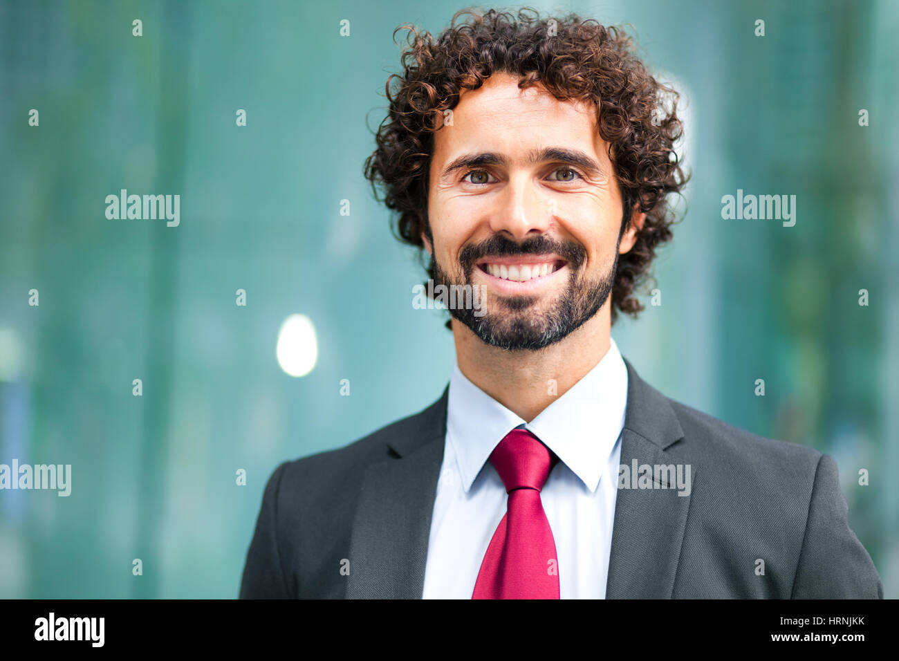 Handsome male manager outdoor Stock Photo Alamy