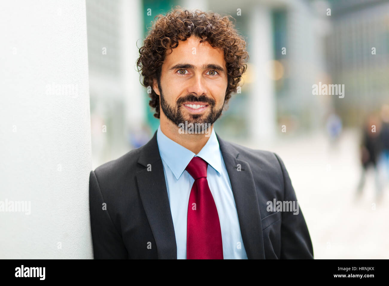 Handsome male manager outdoor Stock Photo Alamy