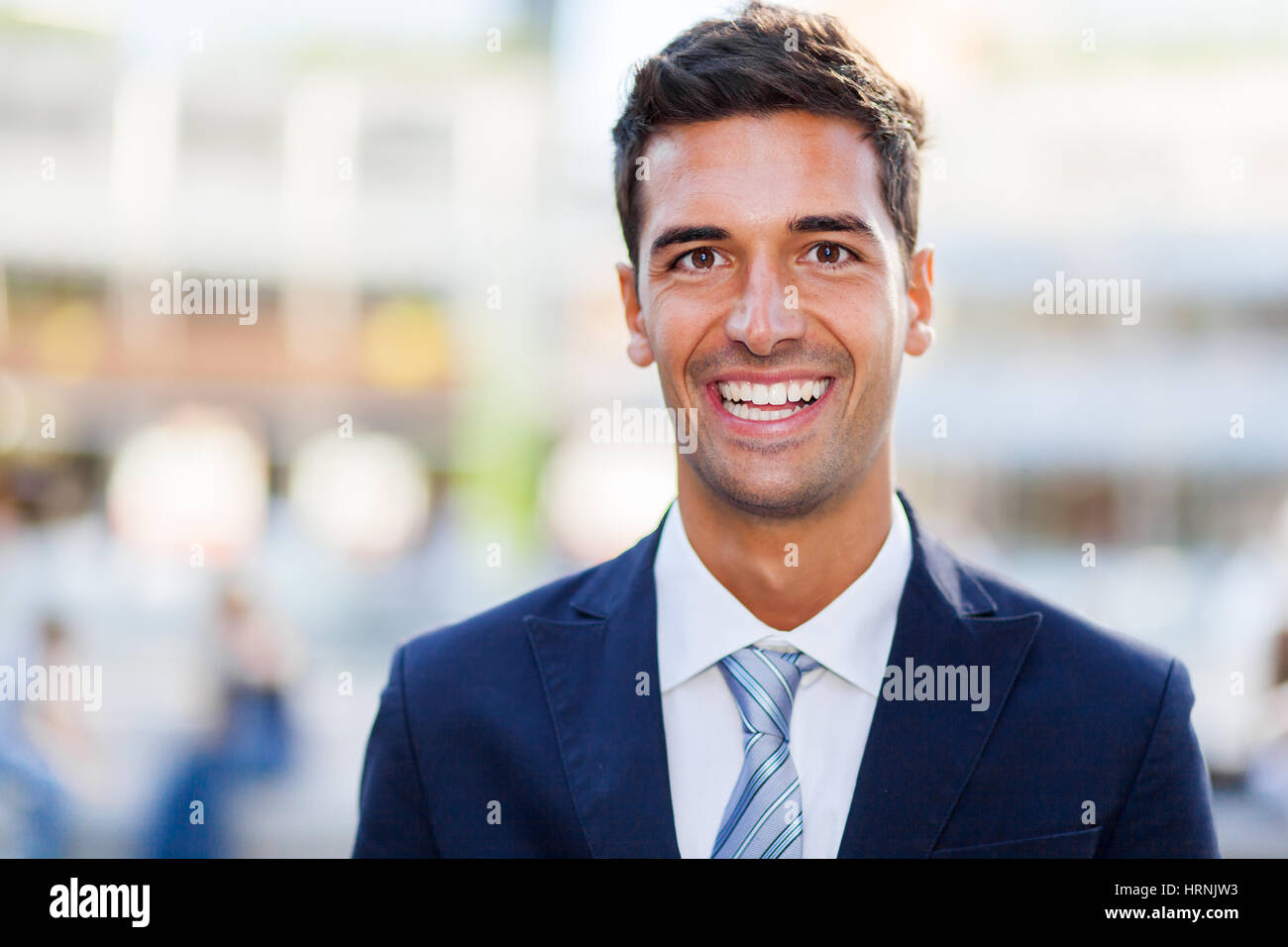 Portrait of an handsome businessman Stock Photo - Alamy