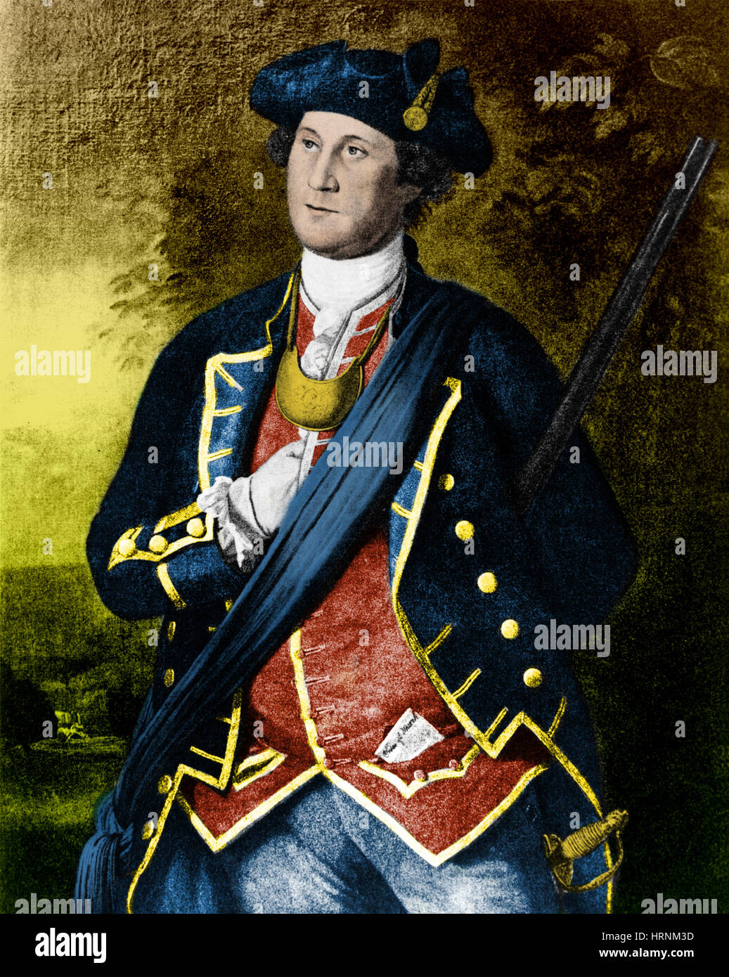 George Washington, 1st U.S. President Stock Photo