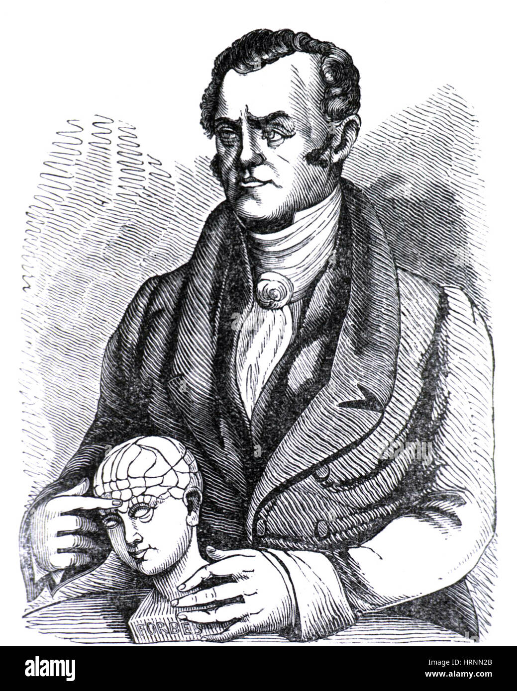 Franz Joseph Gall, German Phrenologist Stock Photo