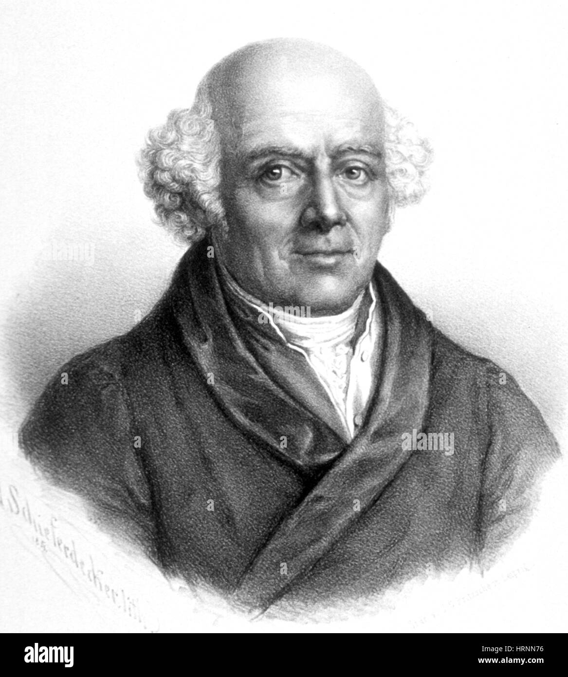 Samuel Hahnemann, German Physician, Father of Homeopathy Stock Photo