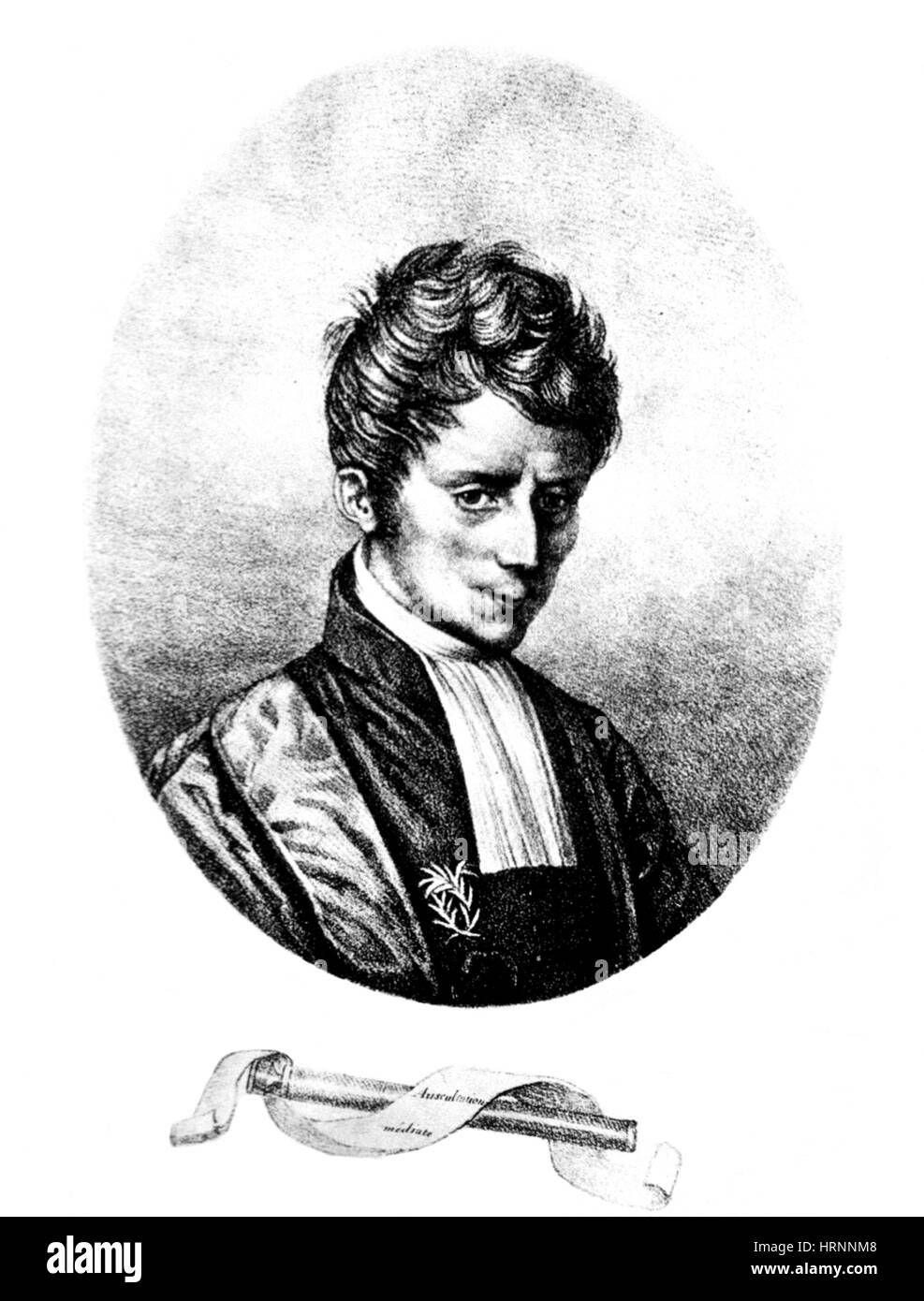 Rene Laennec, French Physician and Inventor Stock Photo