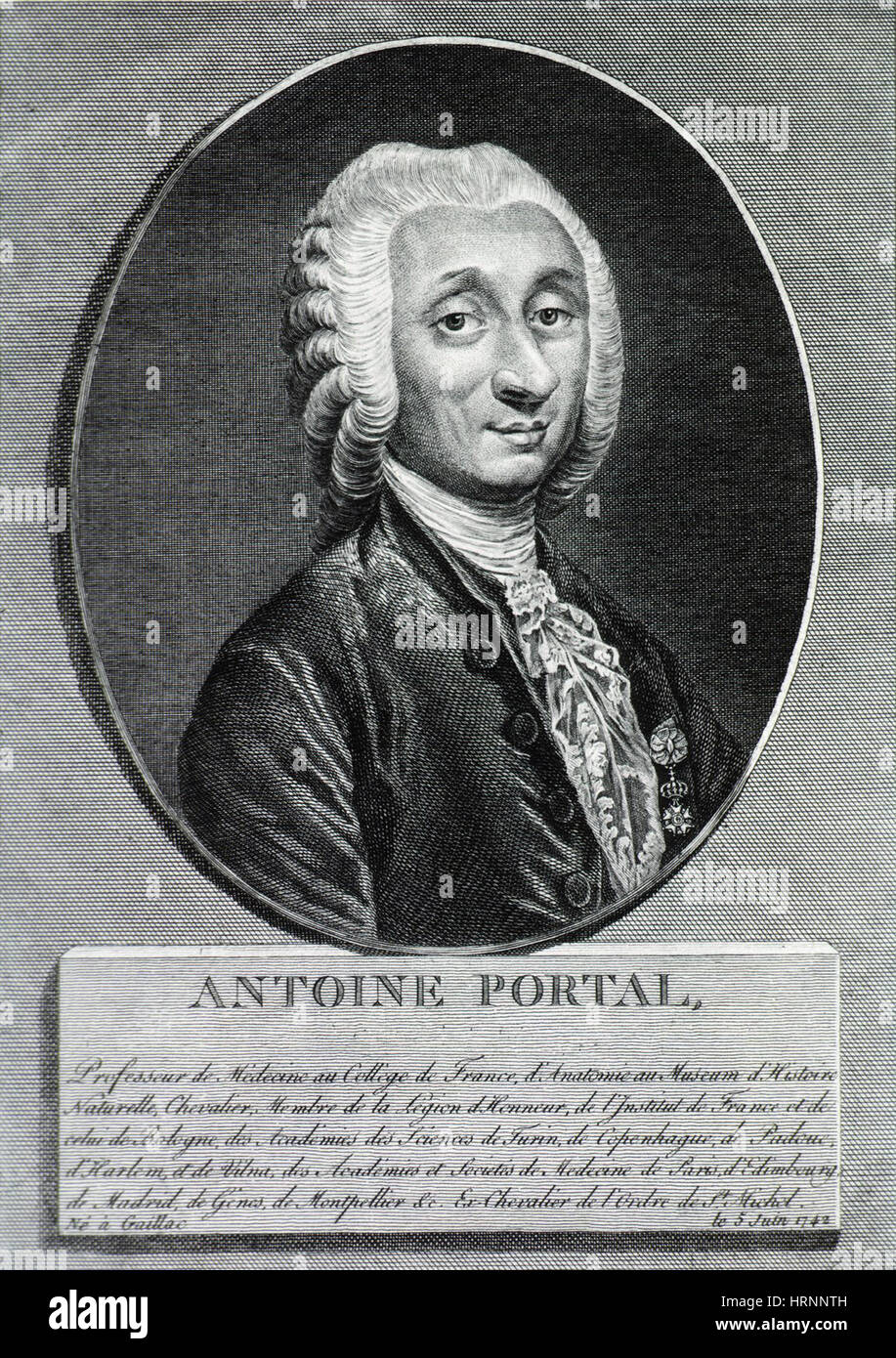Antoine Portal, French Anatomist Stock Photo Alamy