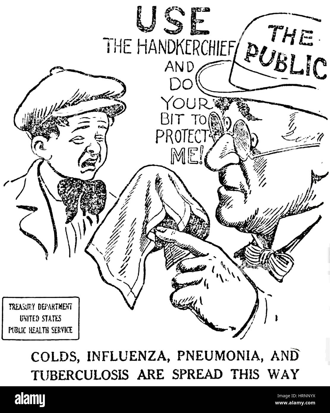 Public Health Warning, 1918 Stock Photo