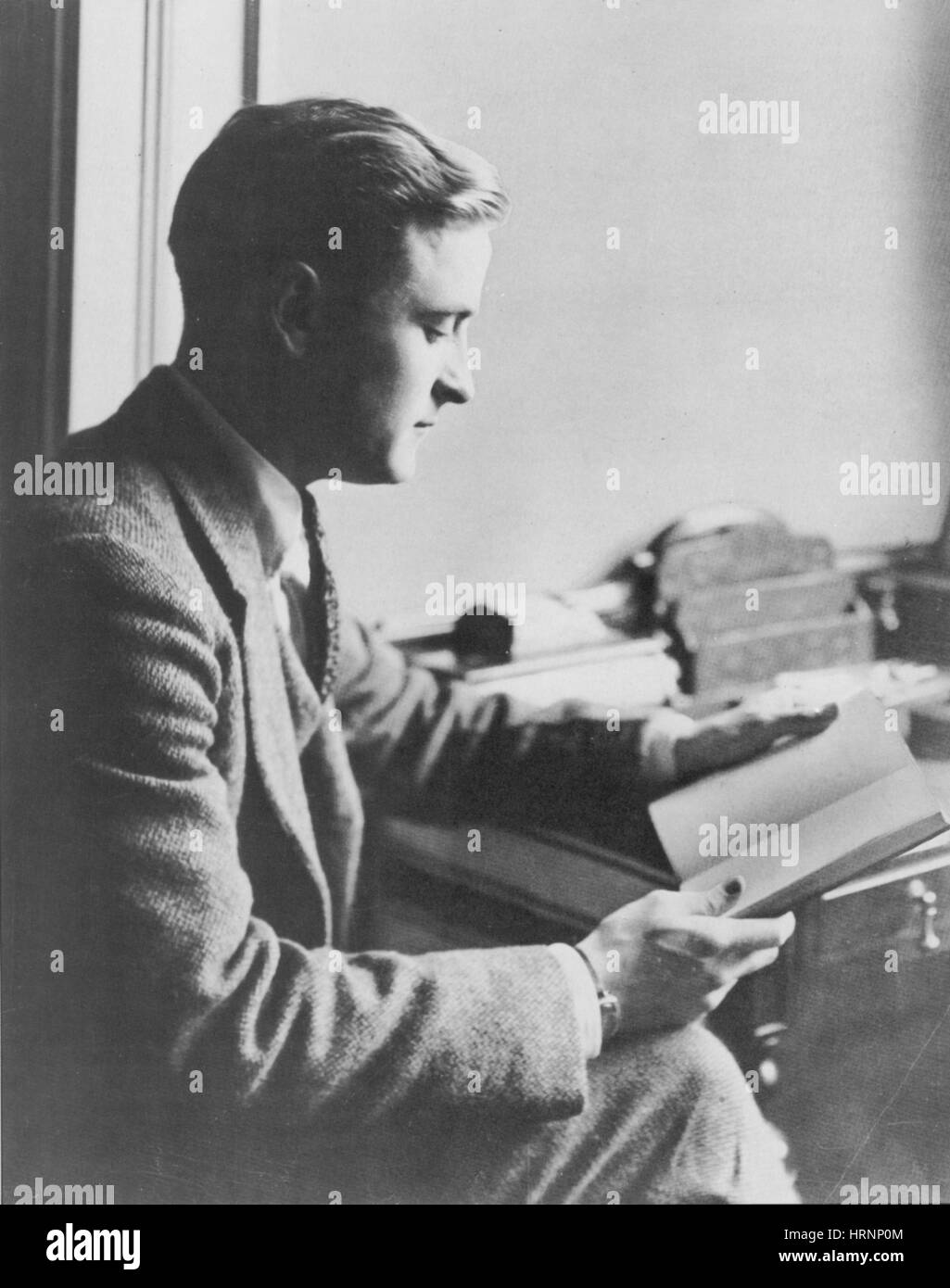 F. Scott Fitzgerald, American Author Stock Photo