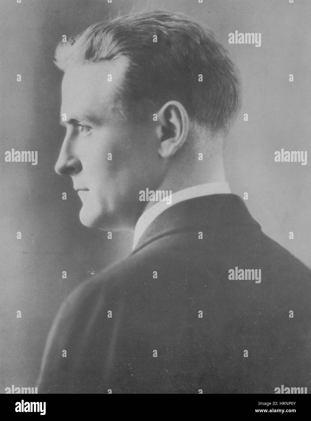 F. Scott Fitzgerald, American Author Stock Photo