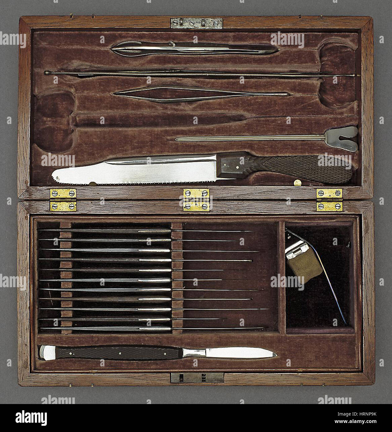 Lincoln Autopsy Kit, 1865 Stock Photo