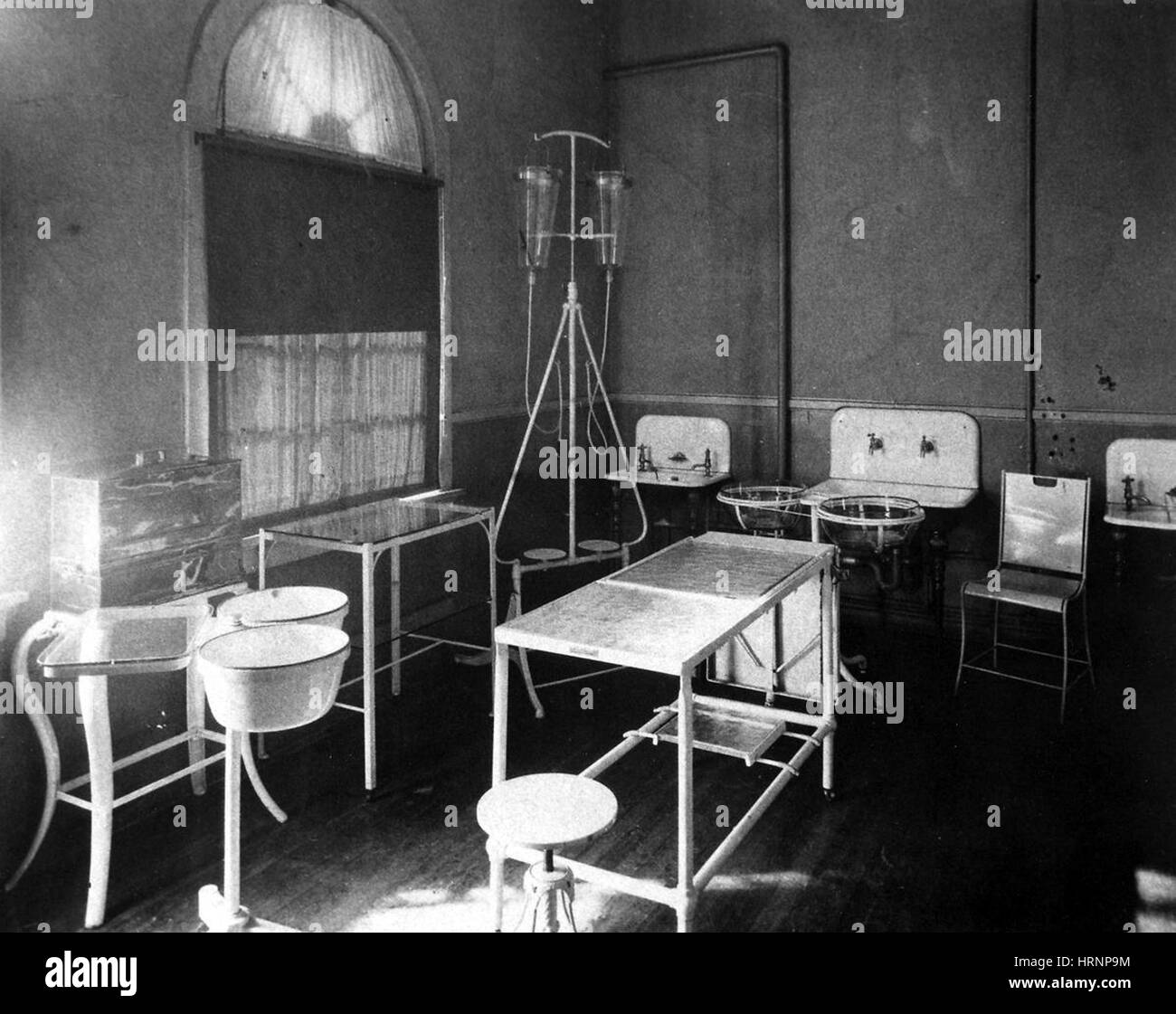Operating Room, 1901 Stock Photo