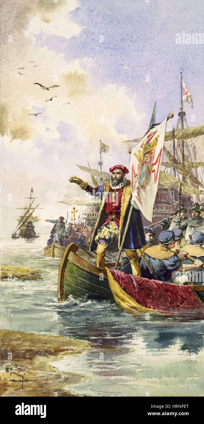 Vasco da Gama, Portuguese Explorer Stock Photo