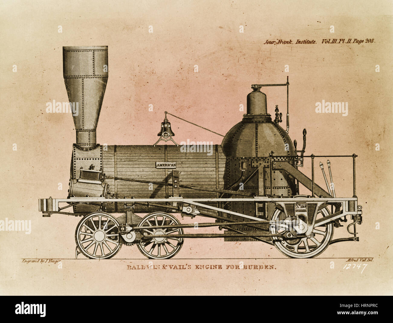 Baldwin Steam Locomotive, 1841