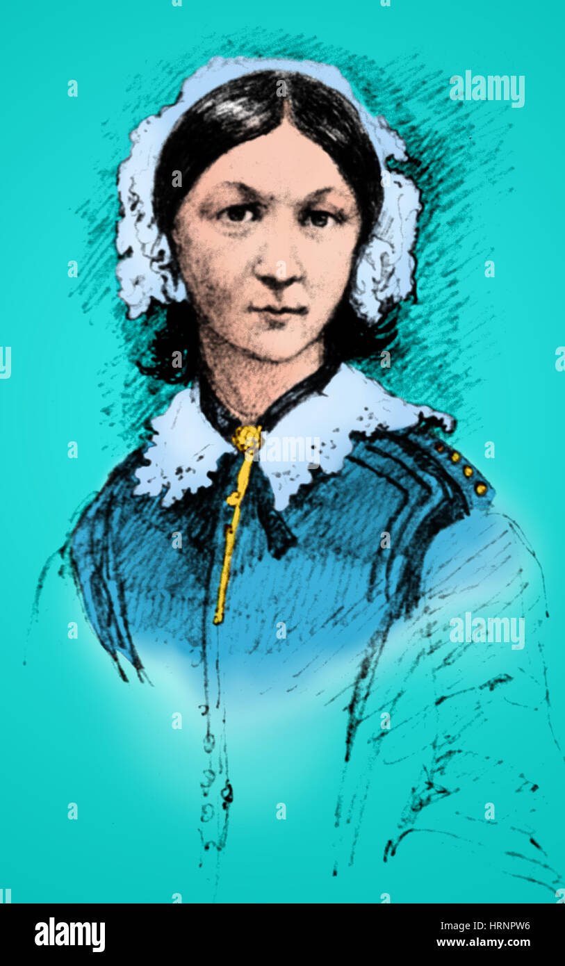 Florence Nightingale, English Nurse and Statistician Stock Photo