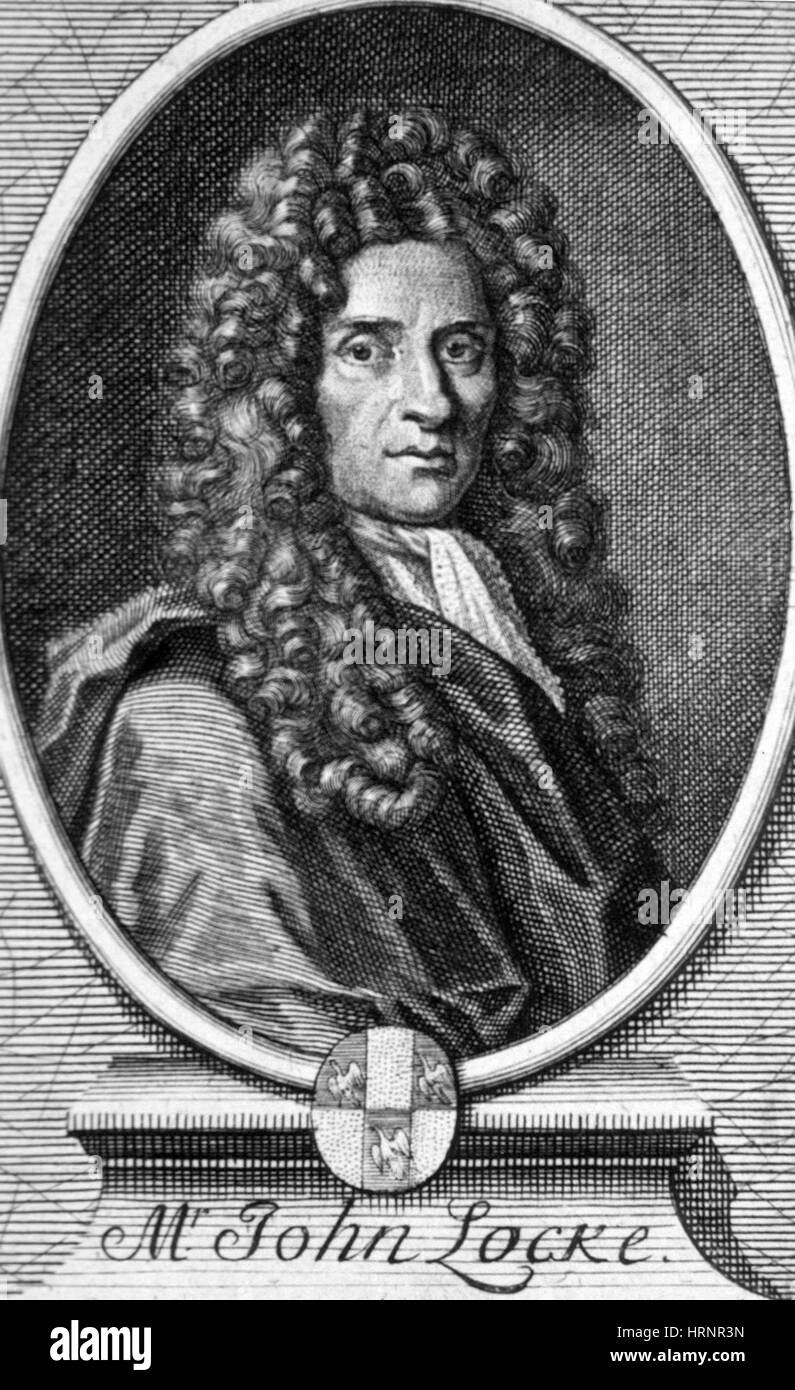 John Locke, English Philosopher, Father of Classical Liberalism Stock Photo