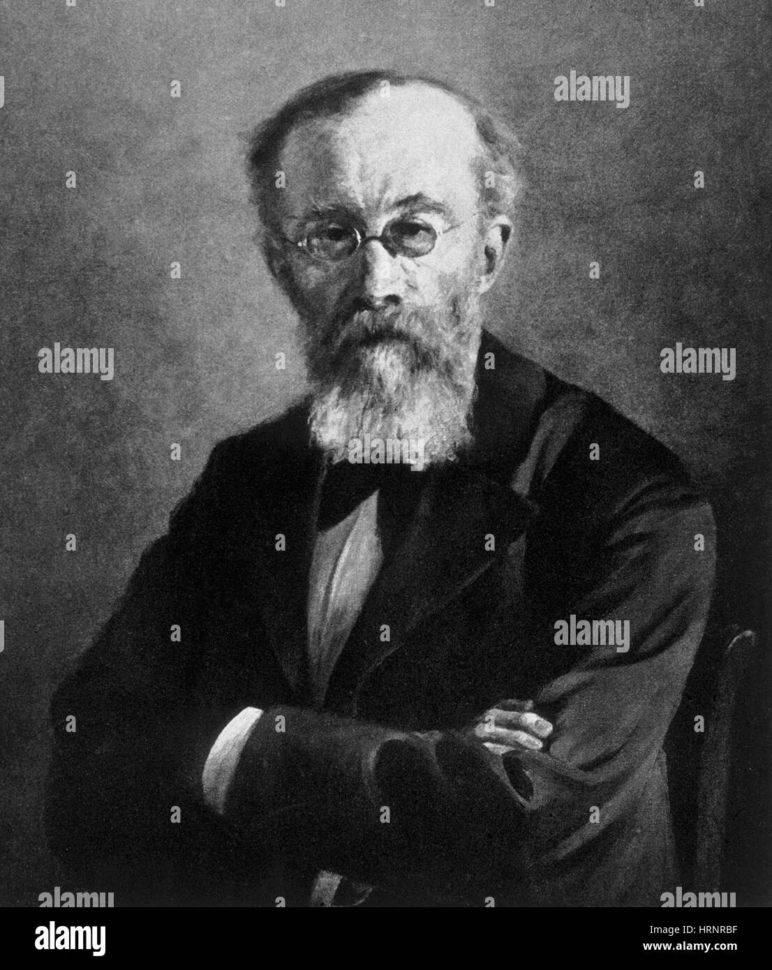 Wilhelm Wundt, German Psychologist and Physiologist Stock Photo