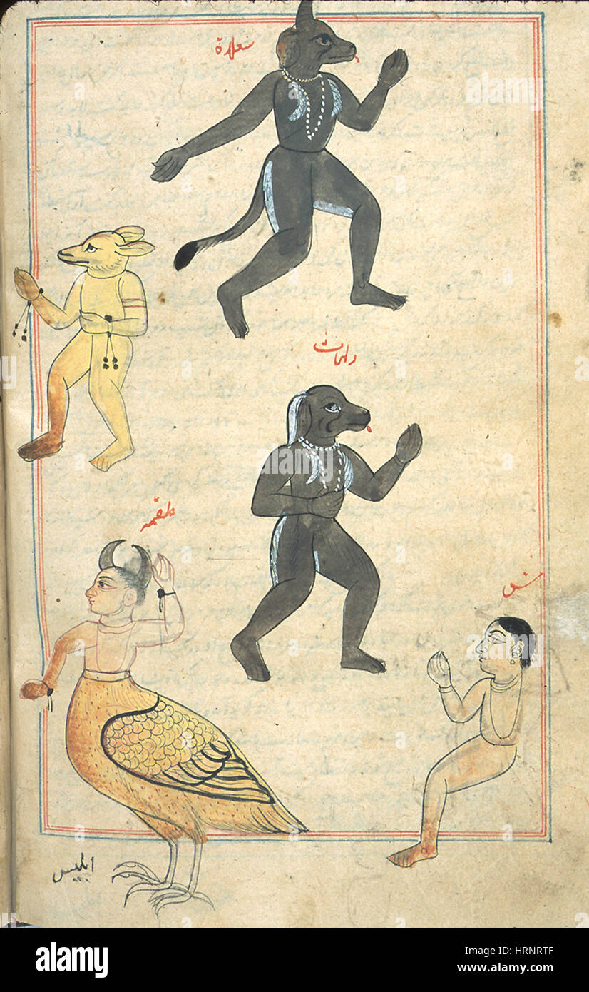 Les Maitres des Elements  - Page 2 Islamic-demons-17th-century-HRNRTF