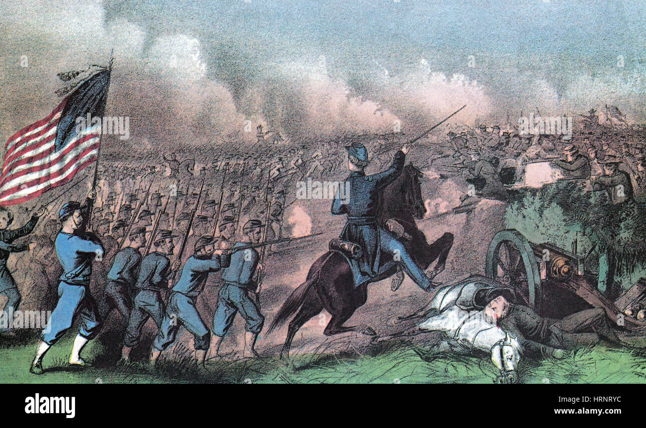 American Civil War, Battle of Williamsburg, 1862 Stock Photo