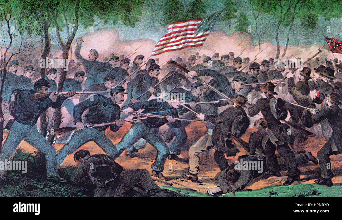 American Civil War, Battle of Spotsylvania, 1864 Stock Photo