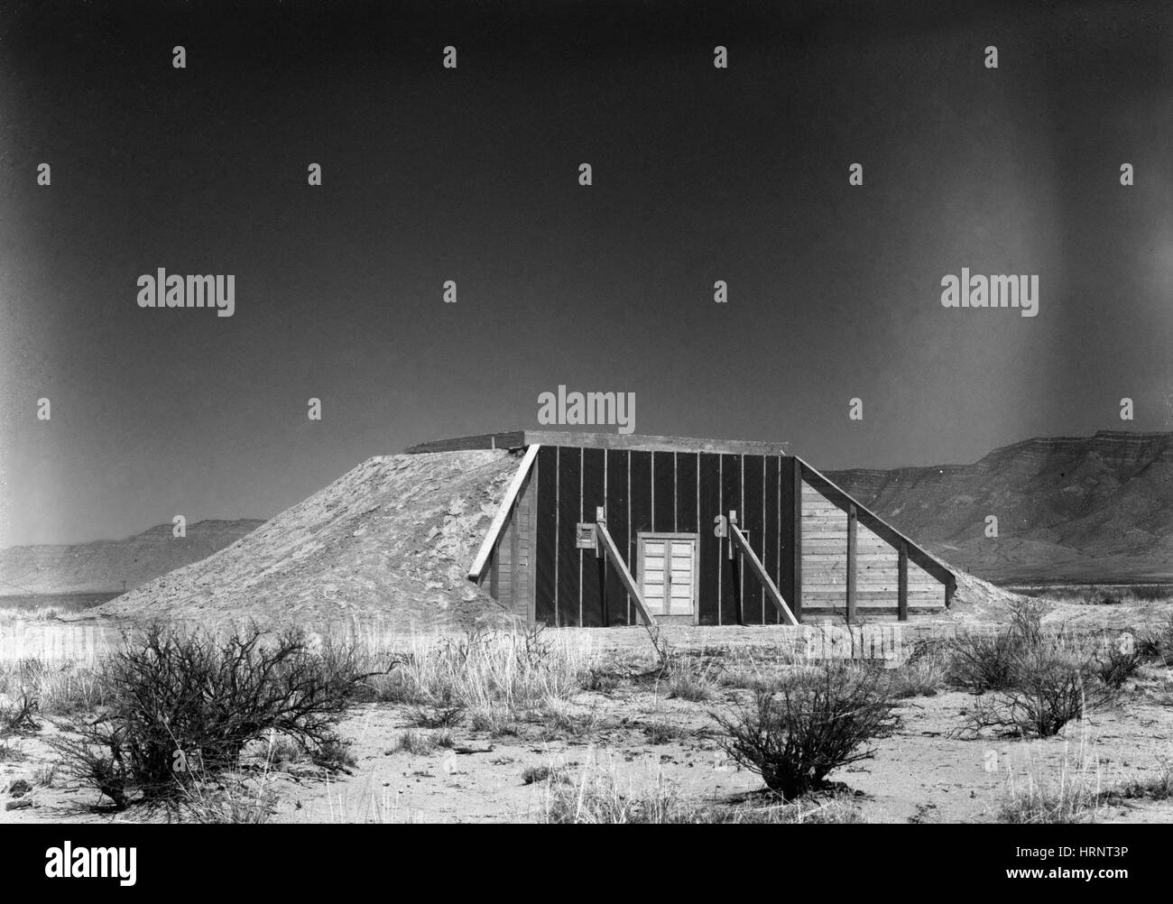 Trinity Test Site, Manhattan Project Stock Photo