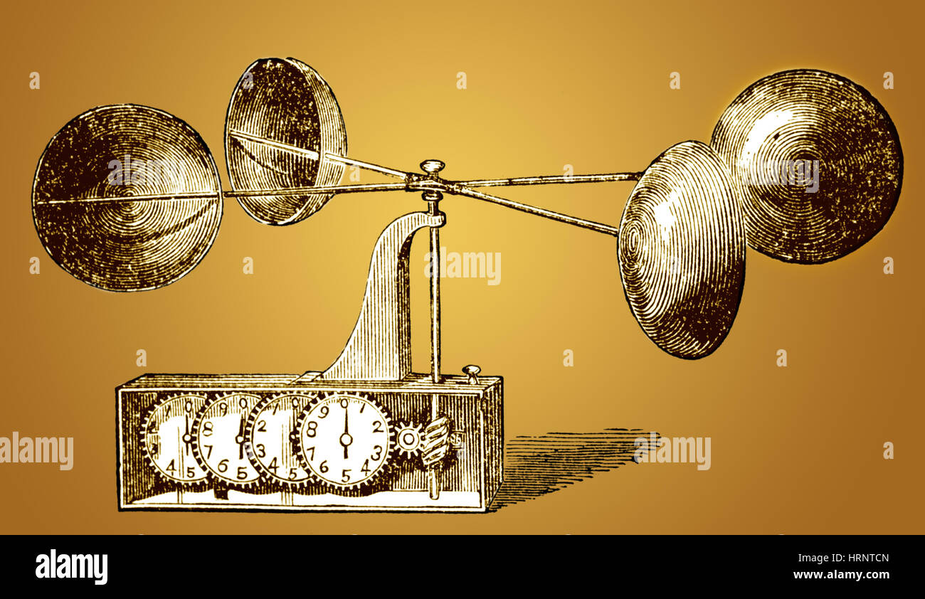 Robinson's Anemometer, 1846 Stock Photo Alamy