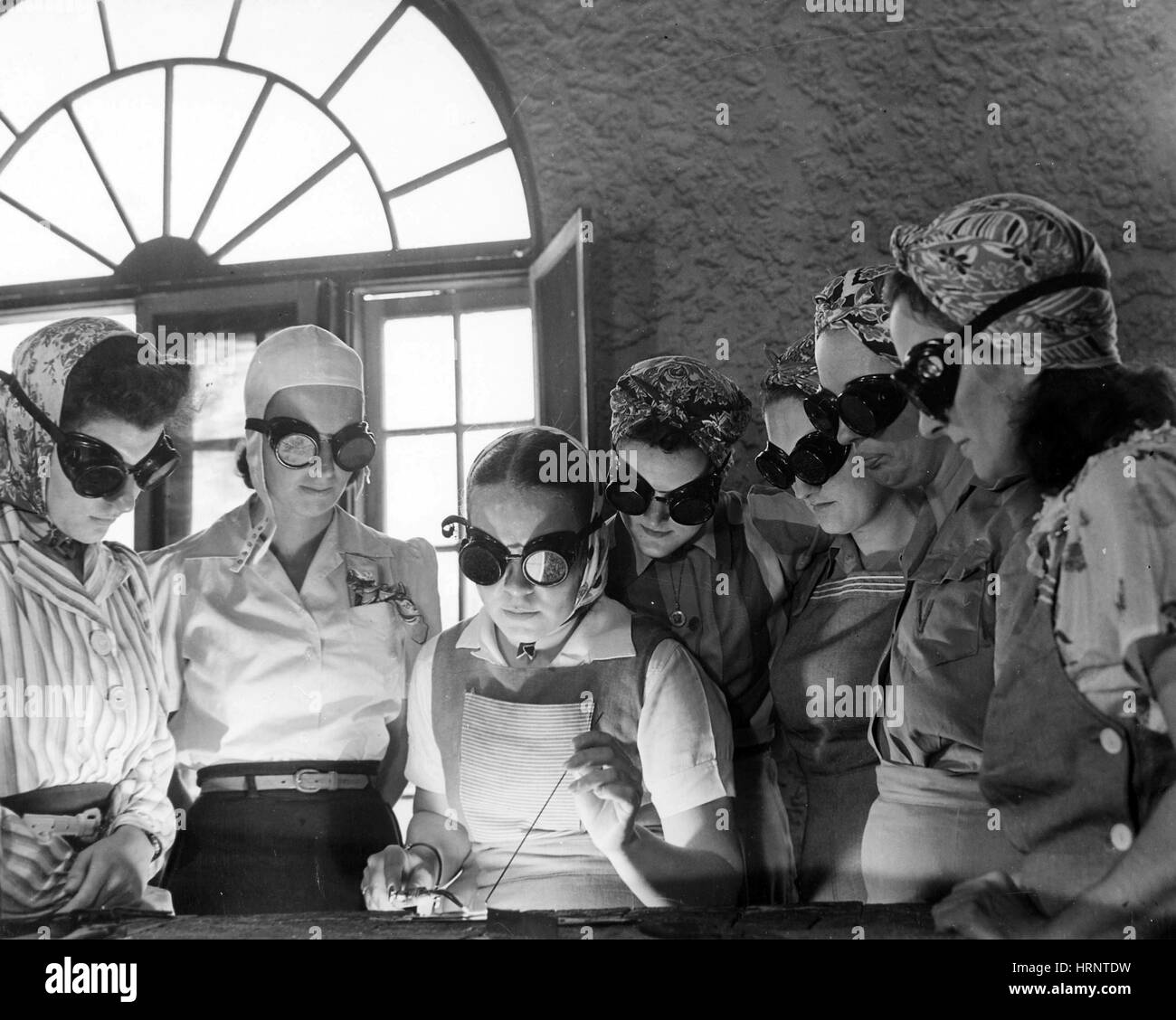 WWII, Vocational School Students, 1942 Stock Photo