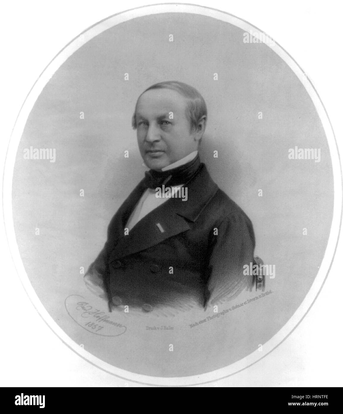 Theodor Schwann, German Physiologist Stock Photo