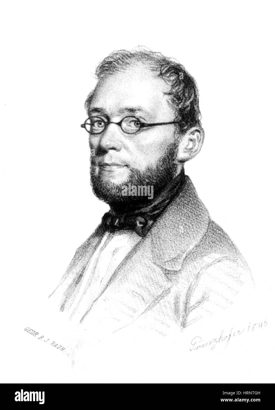 Carl von Rokitansky, Austrian Pathologist Stock Photo