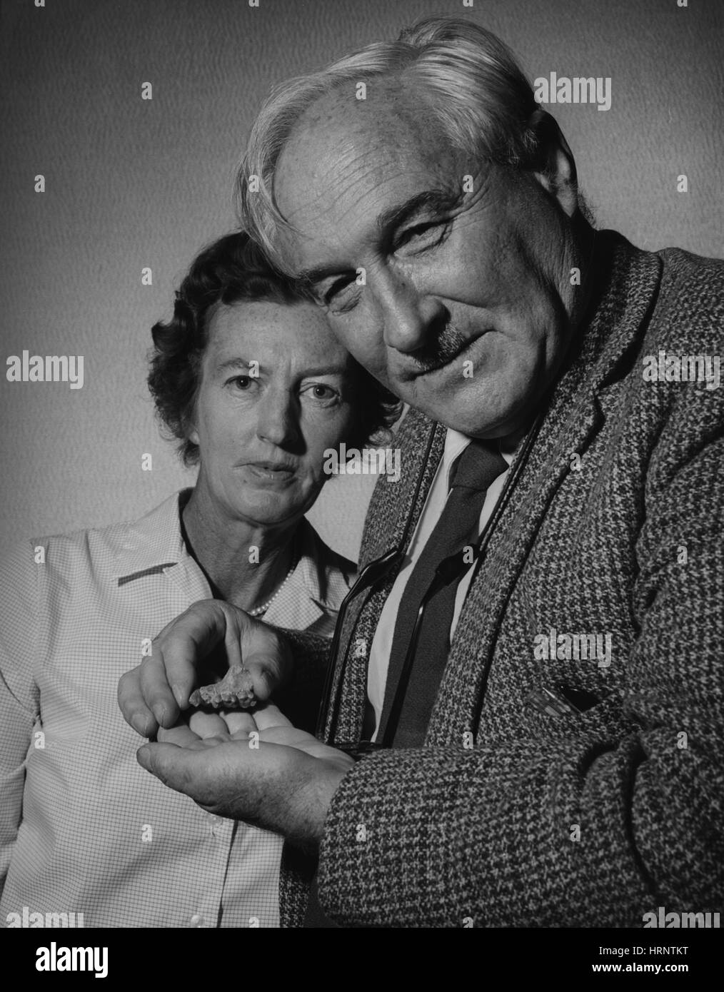 Mary and Louis Leakey, 1962 Stock Photo